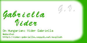gabriella vider business card